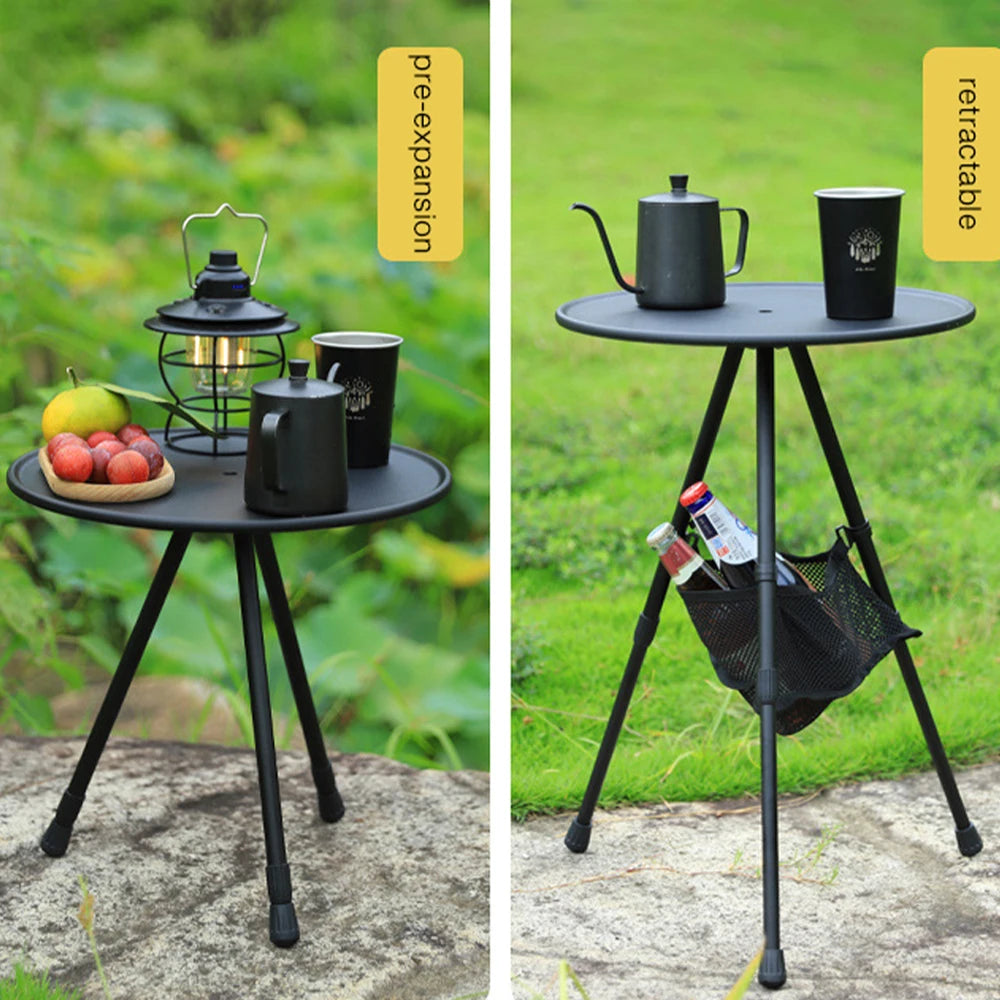 Portable Three-Legged Round Table