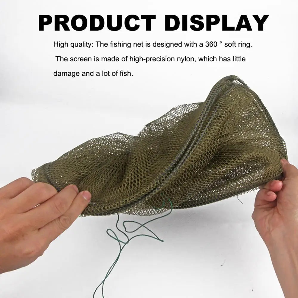 Folding Telescoping Quick-drying Nylon Mesh Fishing Basket